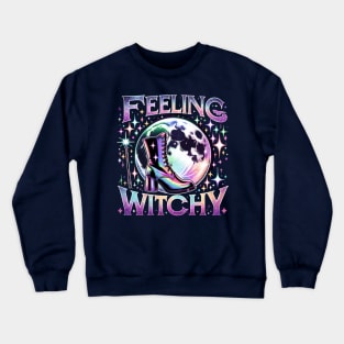 Special Halloween "Feeling Witchy" Design Crewneck Sweatshirt